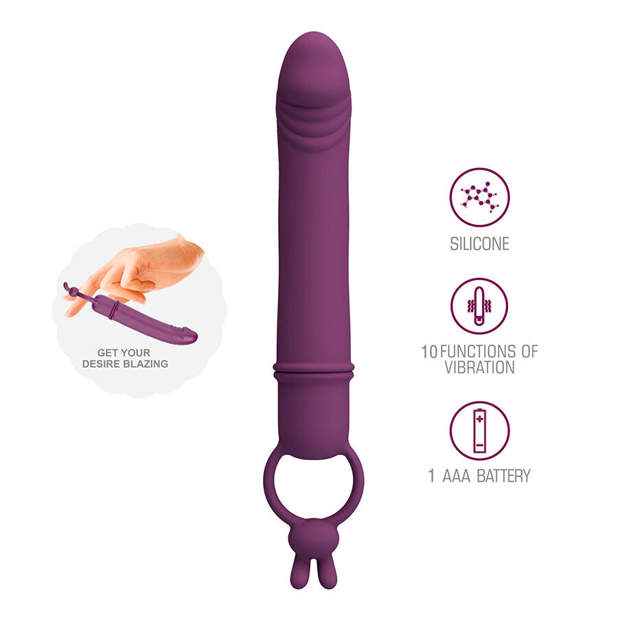 PRETTY LOVE - Cora Kompakt vibrator med ringholder