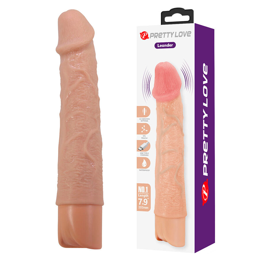 PRETTY LOVE - Leander Fleksibel realistisk vibrator