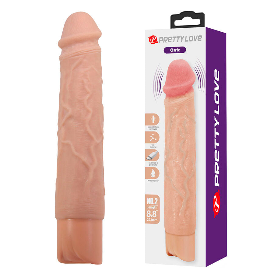 PRETTY LOVE - Osric Fleksibel realistisk vibrator