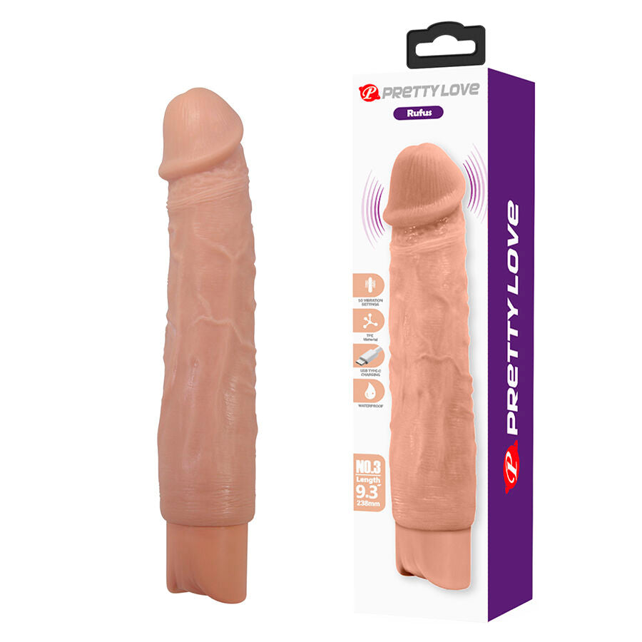 PRETTY LOVE - Rufus Fleksibel realistisk vibrator