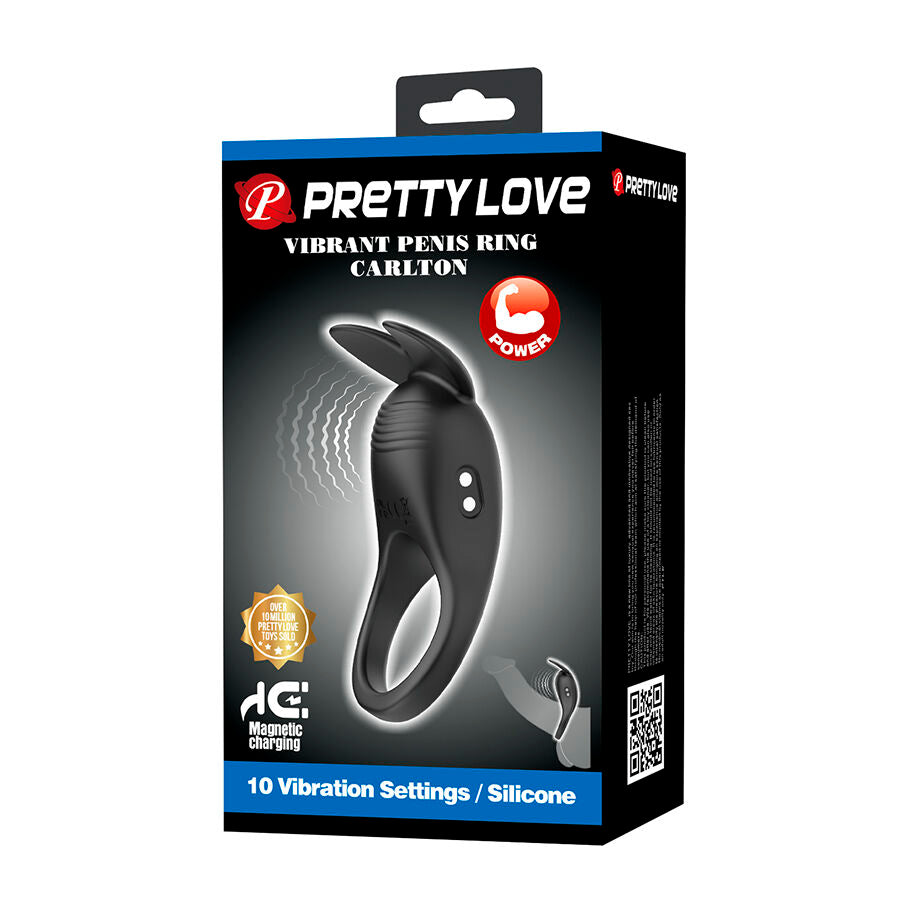 PRETTY LOVE - Carlton Vibrerende Penisring med Klitorisstimulator