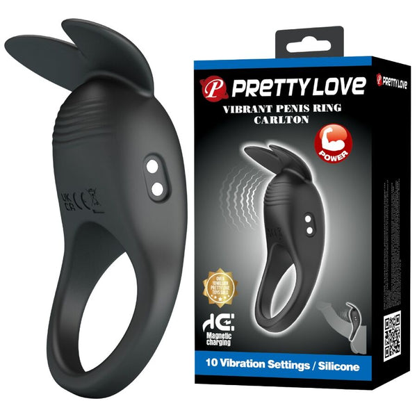 PRETTY LOVE - Carlton Vibrerende Penisring med Klitorisstimulator