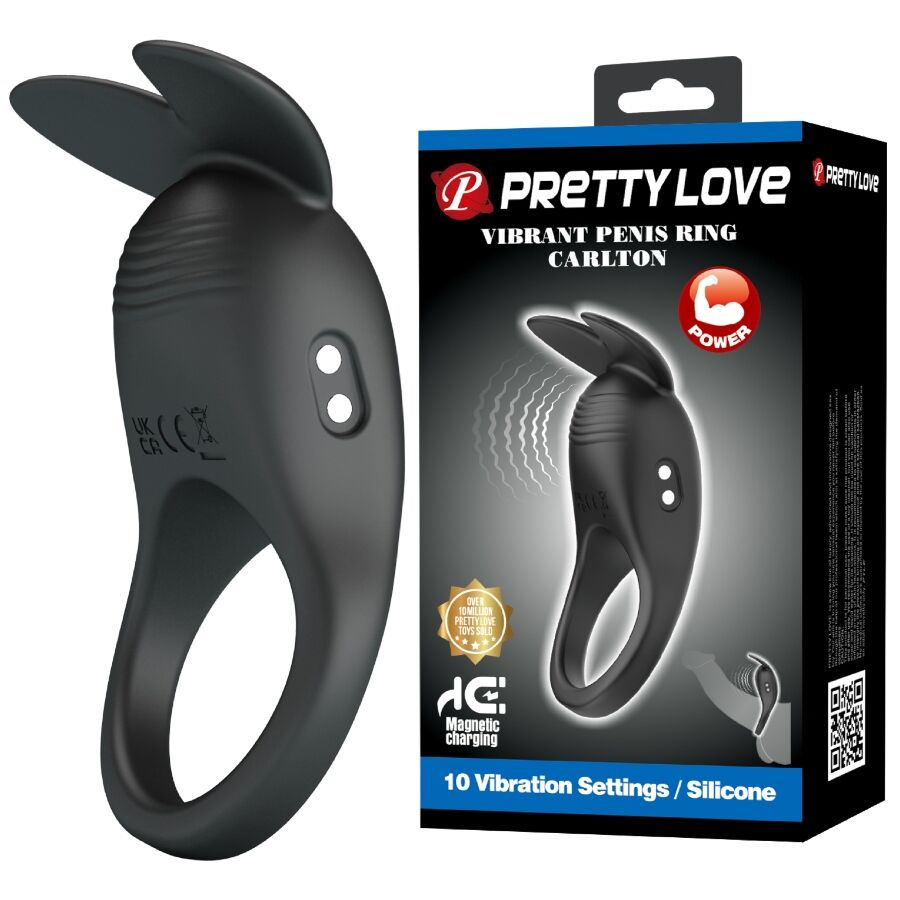 PRETTY LOVE - Carlton Vibrerende Penisring med Klitorisstimulator