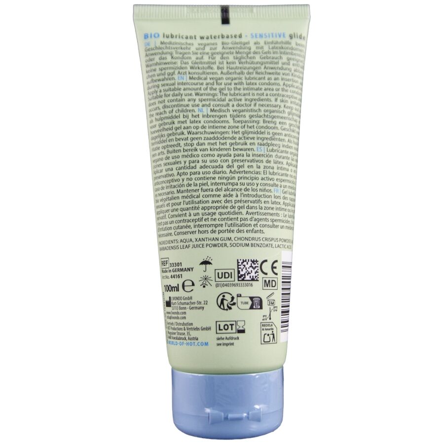 HOT - Bio Vannbasert glidemiddel Sensitiv 100 ml
