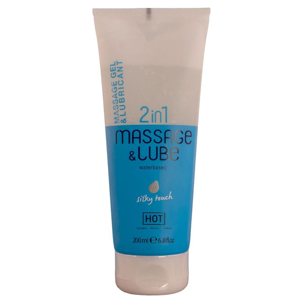 HOT - Massasje- og Glidegel 2-i-1 Silky Touch 200 ml
