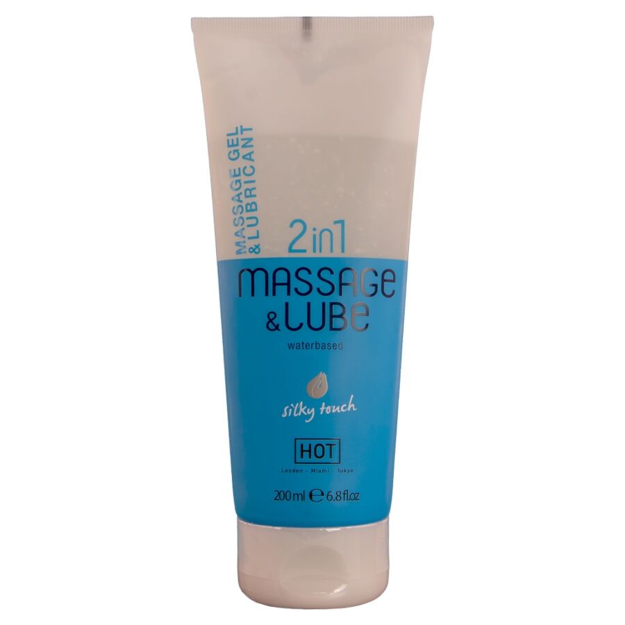 HOT - Massasje- og Glidegel 2-i-1 Silky Touch 200 ml