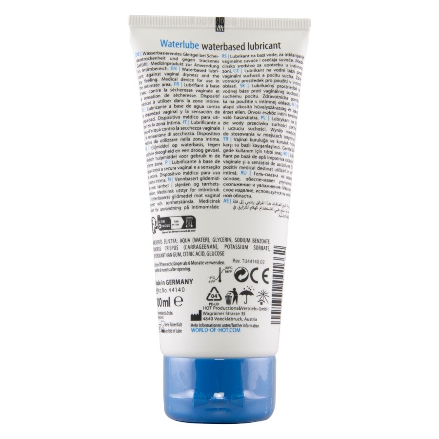 HOT - Water Lube Vannbasert glidemiddel Kildevann 100 ml