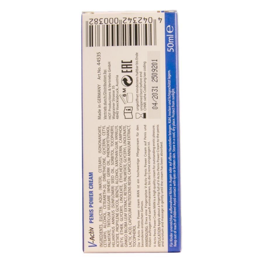 HOT - V-Activ Penis Power-krem for menn 50 ml