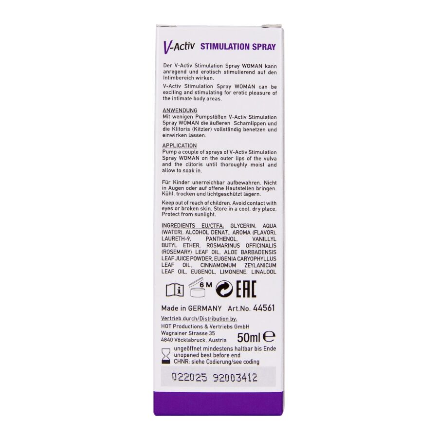 HOT - V-Activ Stimulerende Spray for henne 50 ml