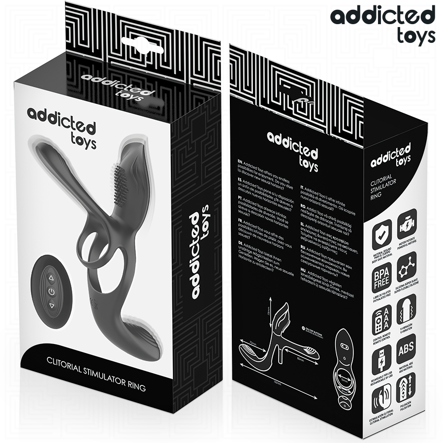 ADDICTED TOYS - Dobbel Penisring med Klitorisstimulator