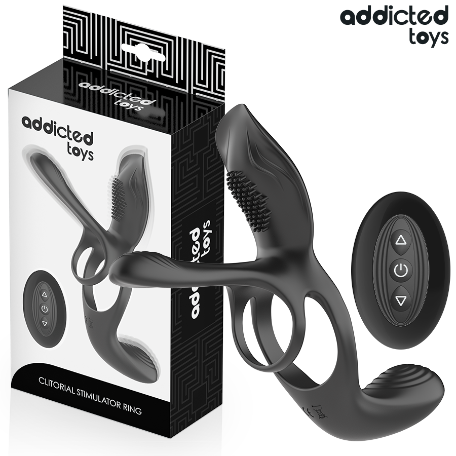 ADDICTED TOYS - Dobbel Penisring med Klitorisstimulator