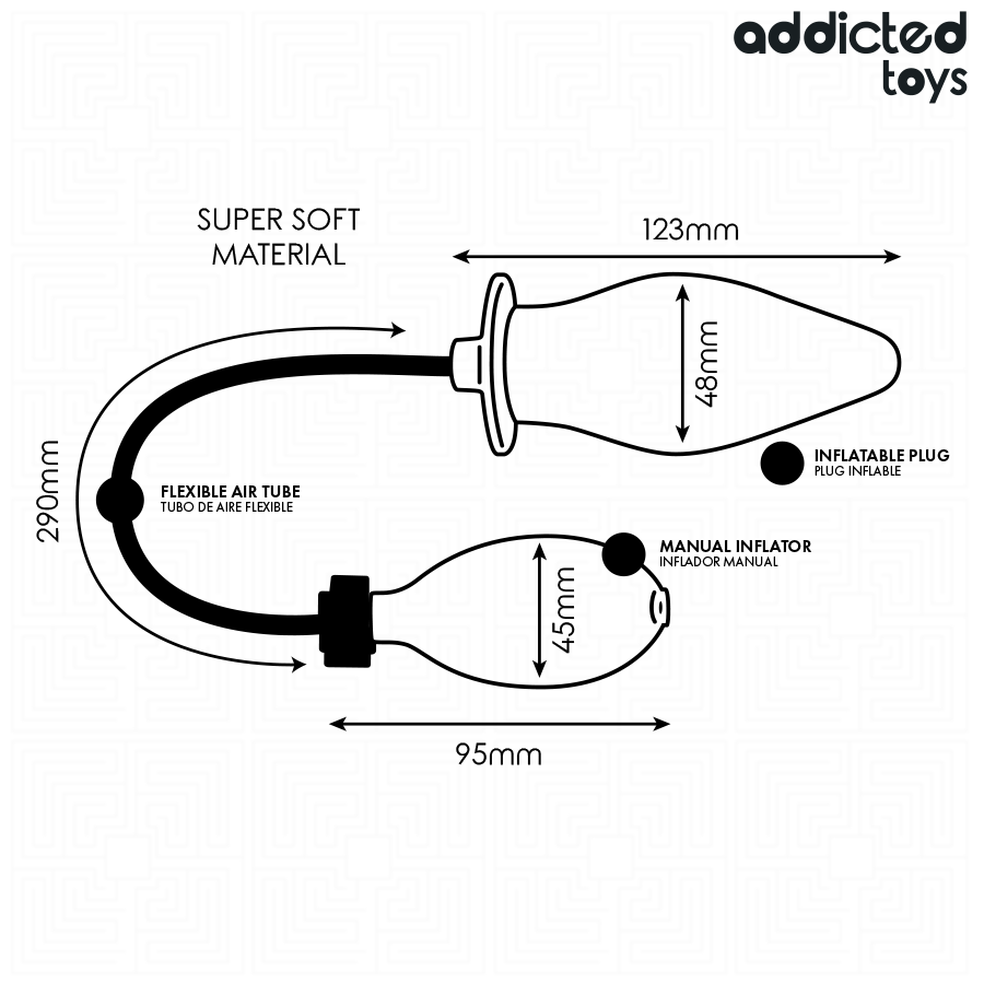 ADDICTED TOYS - Oppblåsbar Analplugg Modell 2