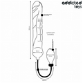 ADDICTED TOYS - Oppblåsbar Dildo XL Modell 5