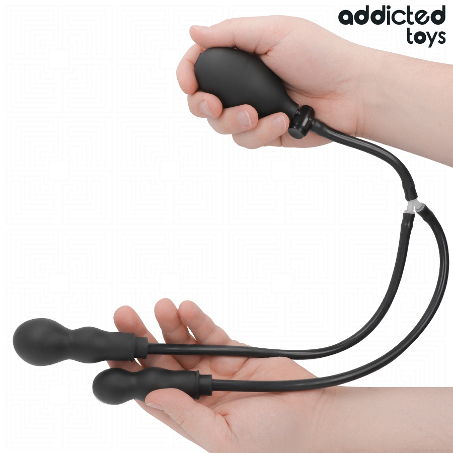 ADDICTED TOYS - Oppblåsbar Dobbel Analplugg Modell 1