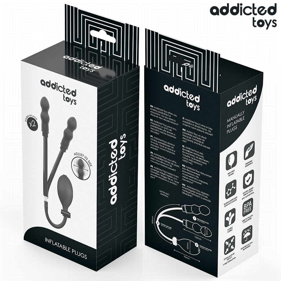 ADDICTED TOYS - Oppblåsbar Dobbel Analplugg Modell 1