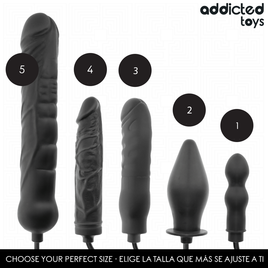 ADDICTED TOYS - Oppblåsbar Dobbel Analplugg Modell 1