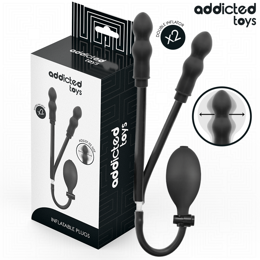 ADDICTED TOYS - Oppblåsbar Dobbel Analplugg Modell 1