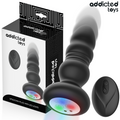 ADDICTED TOYS - Støtende Vibrerende Analplugg med LED og Fjernkontroll