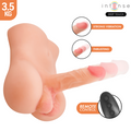 INTENSE Deep Touch - Damien Torso med Realistisk Dildo, Støtende og Vibrerende – med Fjernkontroll