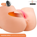 INTENSE Deep Touch - Ginger Vaginal Masturbator med Sug, Varme, Vibrasjon og Lyd – med Fjernkontroll