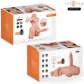 INTENSE Deep Touch - Marty Torso med Anus og Realistisk Dildo, Støtende og Vibrerende – med Fjernkontroll