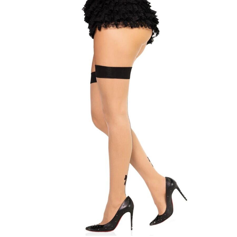 LEG AVENUE - Strømpebukse i Spandex med Bakre Søm