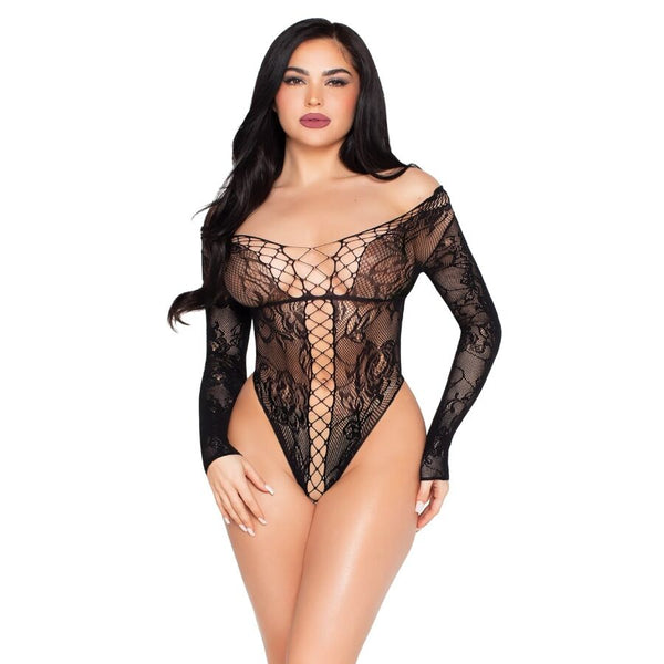 LEG AVENUE - Body i Netting og Blonde
