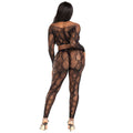 LEG AVENUE - Slangemønstret Croptopp + Leggings