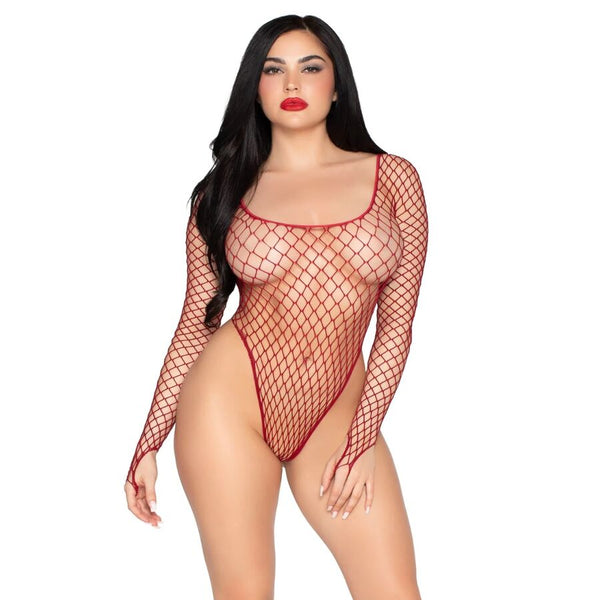 LEG AVENUE - Bodysuit i Grovnetting