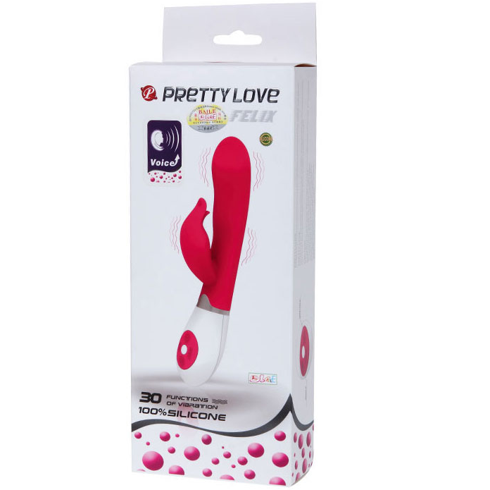 PRETTY LOVE - Flirtation Felix Rabbitvibrator med Stemmestyring