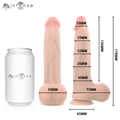 Mr Intense - Bruce S realistisk dildo med baller 17,8 cm