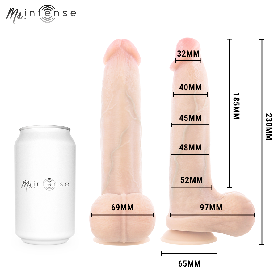 Mr Intense - Bruce L realistisk dildo med baller 23 cm