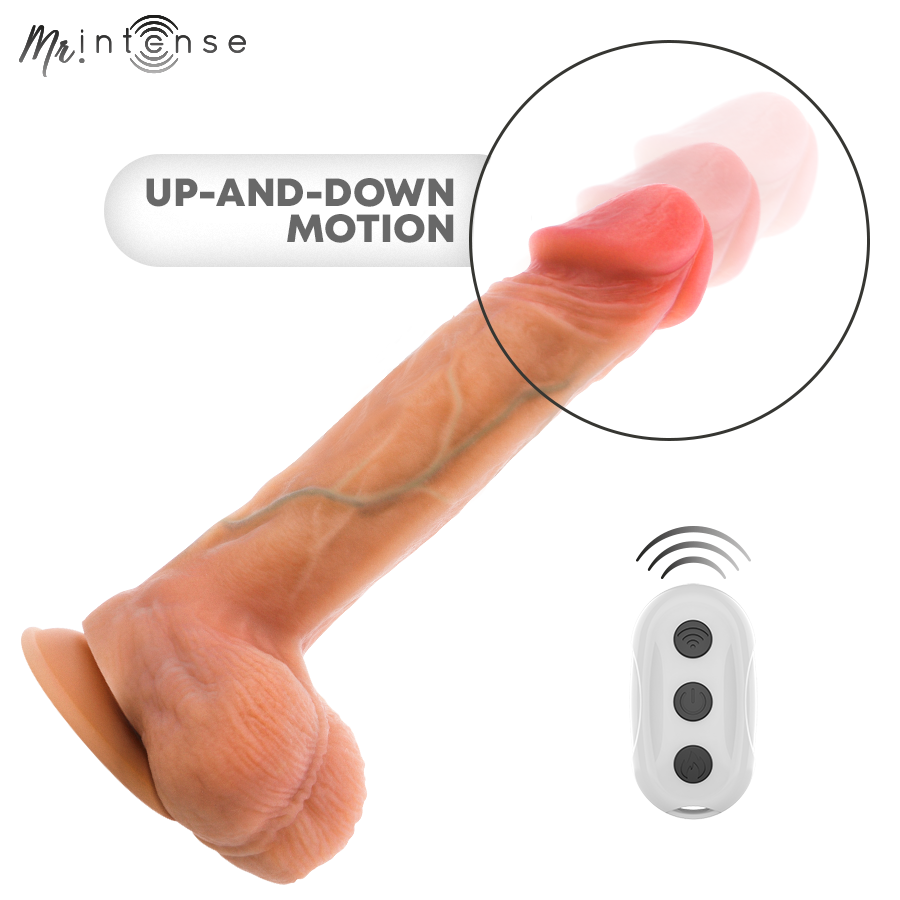 Mr Intense - Logan realistisk vibrator med varme og fjernkontroll 20 cm