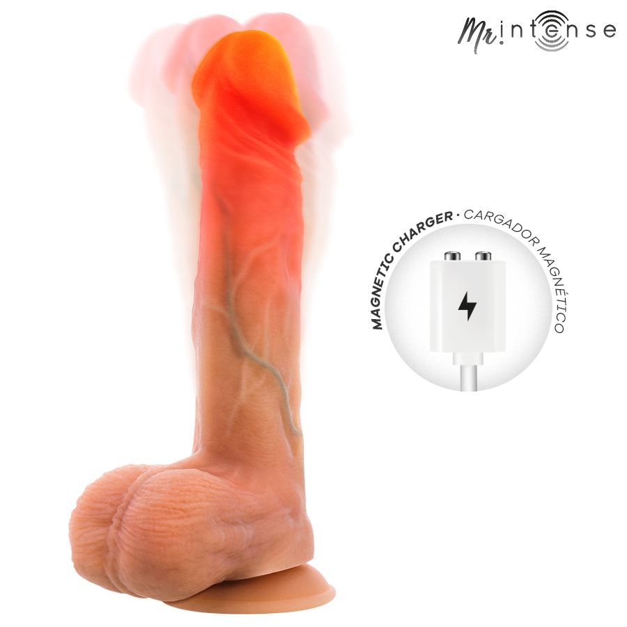Mr Intense - Logan realistisk vibrator med varme og fjernkontroll 20 cm