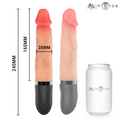 Mr Intense - Jean realistisk vibrator med støtefunksjon og varme 24 cm