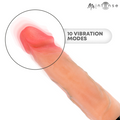 Mr Intense - Jean realistisk vibrator med støtefunksjon og varme 24 cm