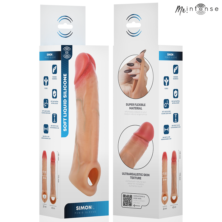 Mr Intense - Simon L penissleeve 16 cm