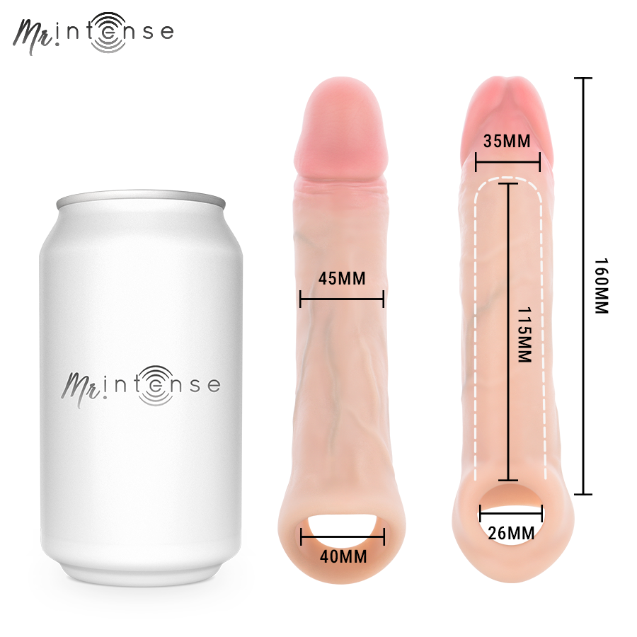 Mr Intense - Arnold L vibrerende penissleeve med fjernkontroll 16 cm