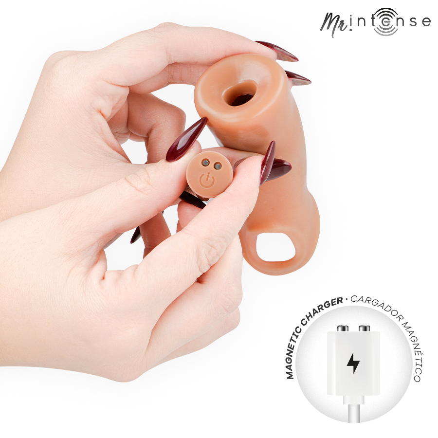 Mr Intense - Arnold L vibrerende penissleeve med fjernkontroll 16 cm
