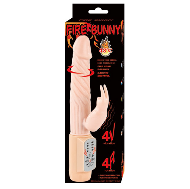 BAILE - Fire Bunny Roterende Rabbitvibrator med Varme