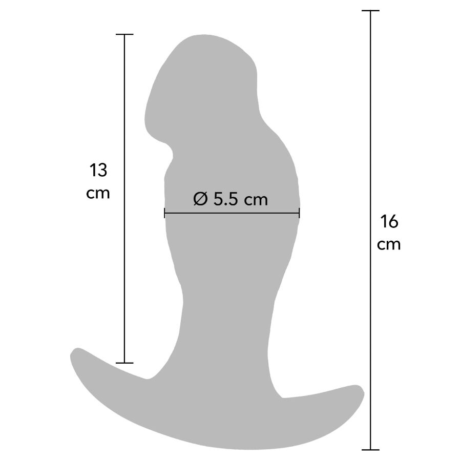 HIDDEN DESIRE - Inferno Realistisk Buttplug 16 cm
