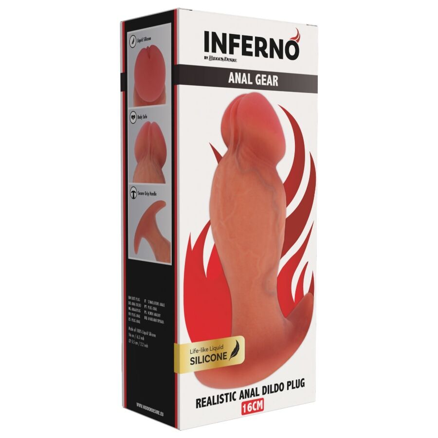 HIDDEN DESIRE - Inferno Realistisk Buttplug 16 cm