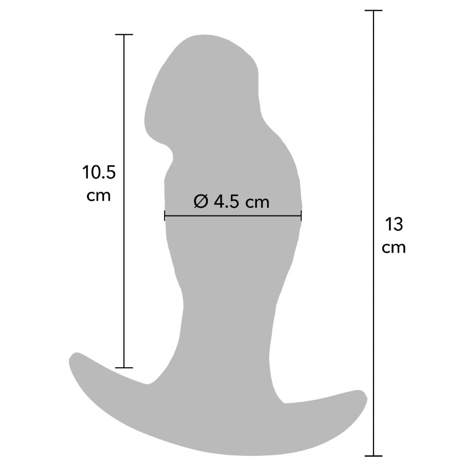 HIDDEN DESIRE - Inferno Realistisk Buttplug 13 cm