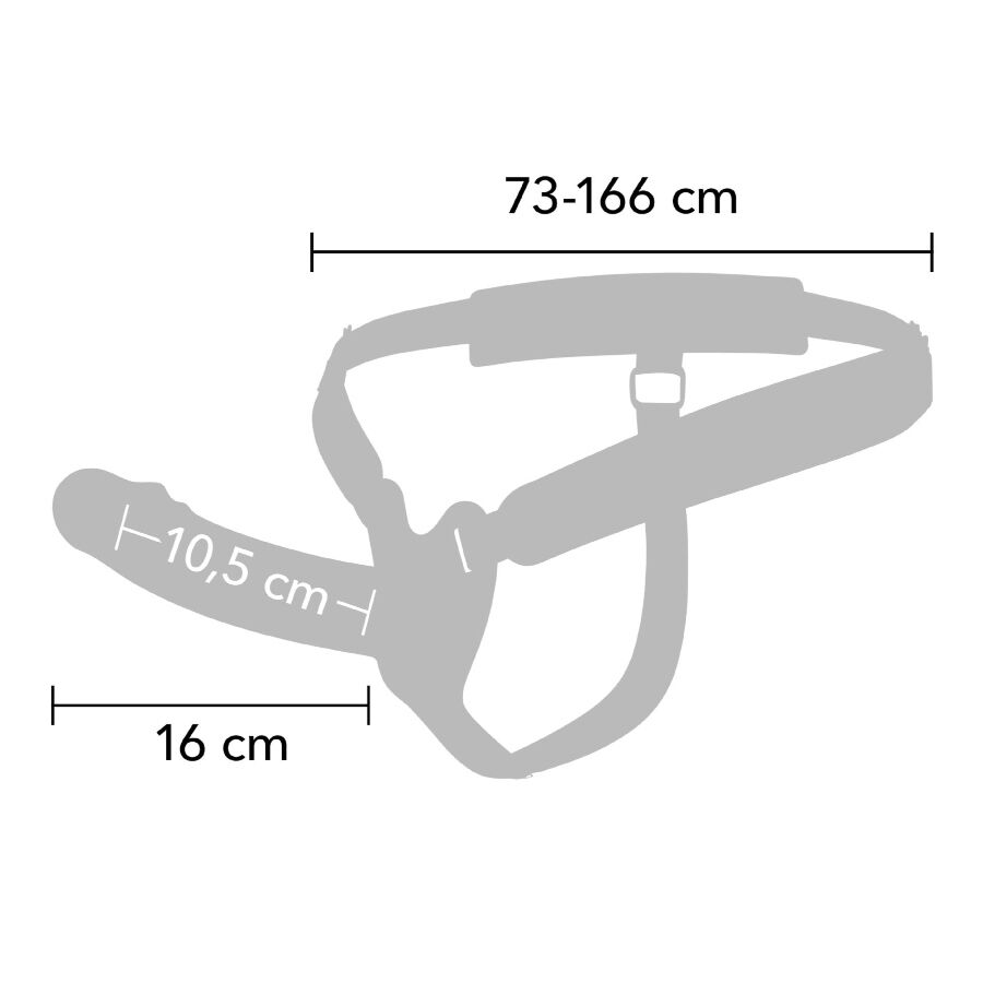 HIDDEN DESIRE - Inferno Hul Strap-on 16 cm
