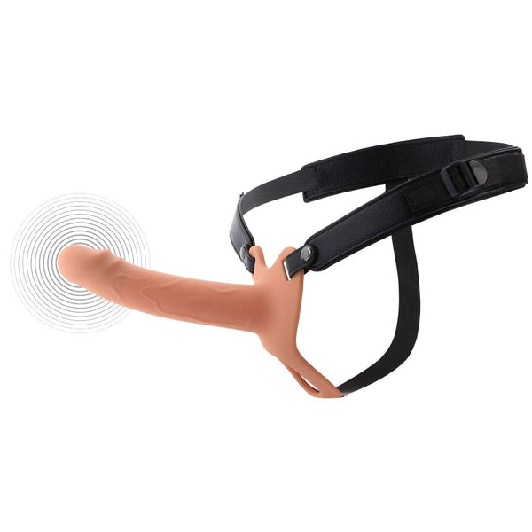HIDDEN DESIRE - Inferno Vibrerende penissleeve strap-on 18 cm