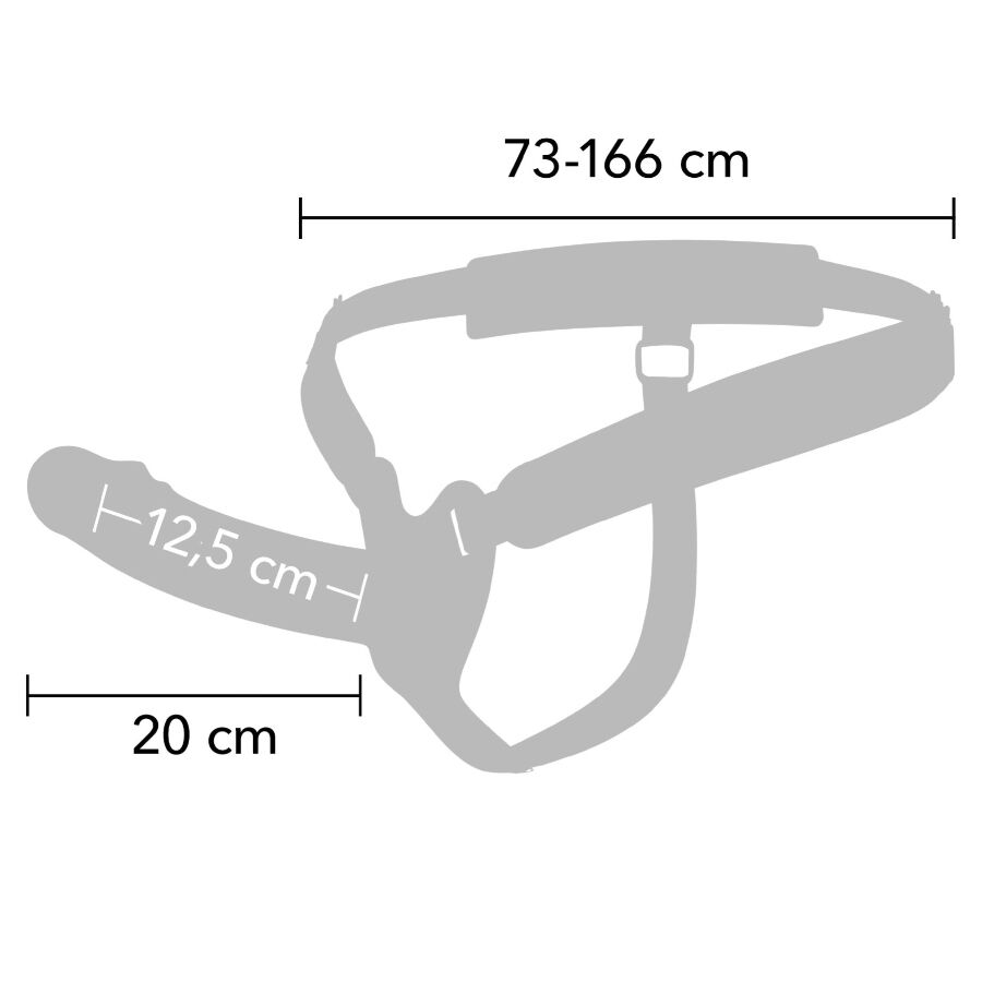HIDDEN DESIRE - Inferno Hul Strap-on 20 cm