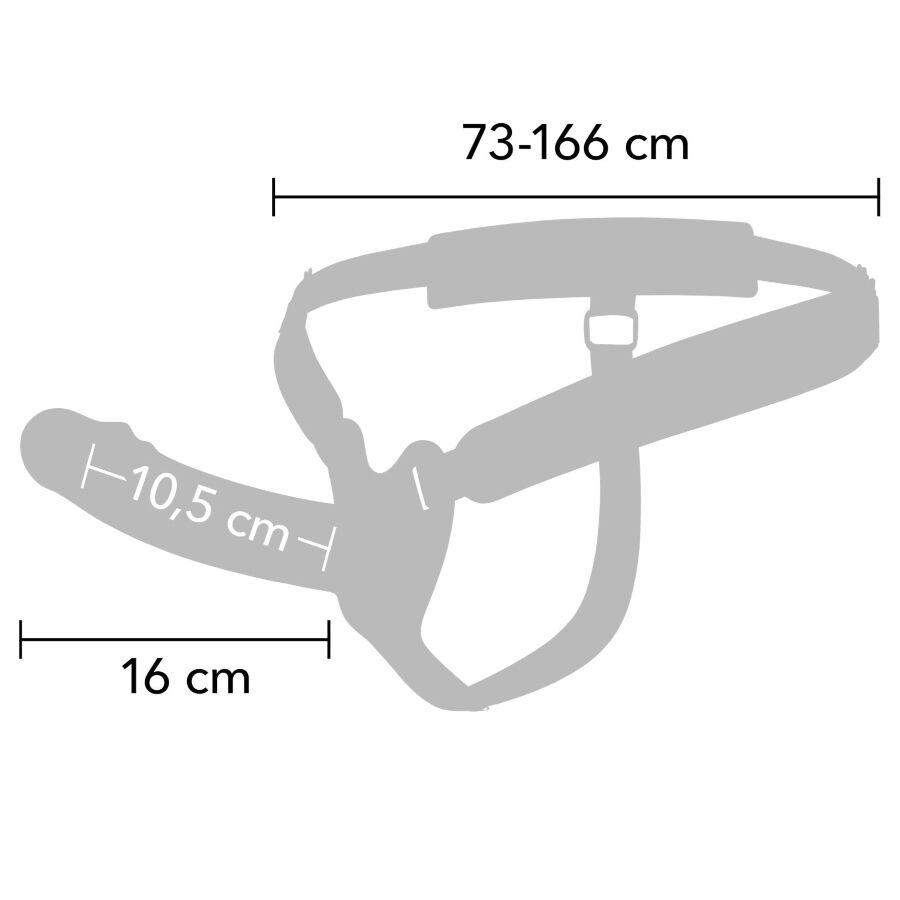HIDDEN DESIRE - Inferno Penissleeve strap-on 16 cm