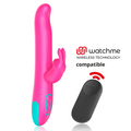 HAPPY LOKY - Pluto Rabbitvibrator & Rotator med WatchMe-fjernkontroll