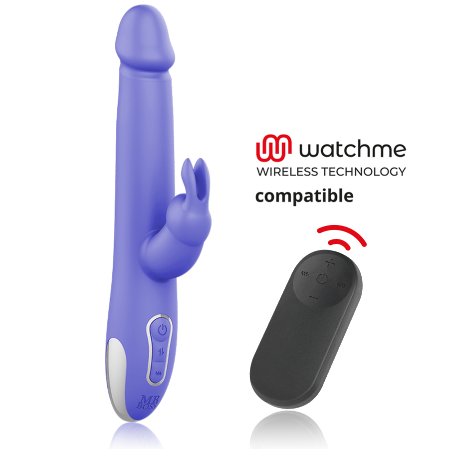MR BOSS - Arturo Rabbitvibrator & Rotator med WatchMe-fjernkontroll