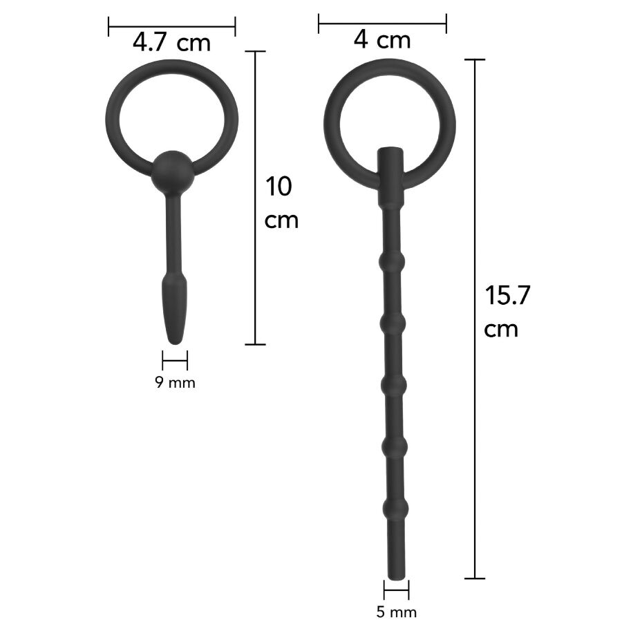 HIDDEN DESIRE - Extreme Advanced Urethral sound-sett 2 stk